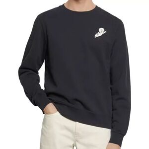 Sandro‎ Casper The Ghost Unisex Sweatshirt Black Size S/M